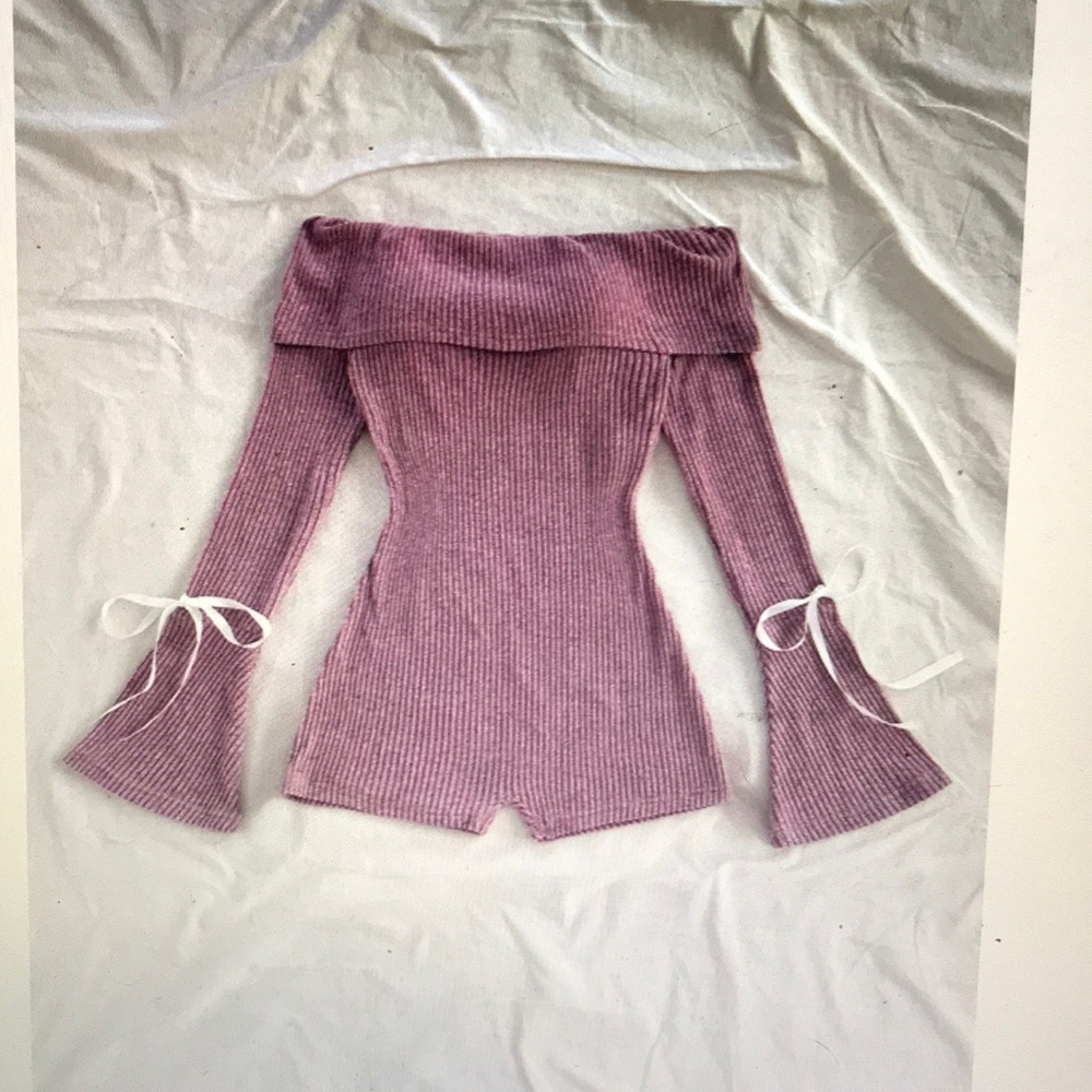 Pink Long Sleeve Jumpsuit